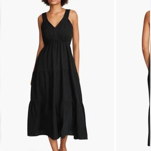 Steve Madden Amira Tiered Cotton Midi Dress.  New no tags